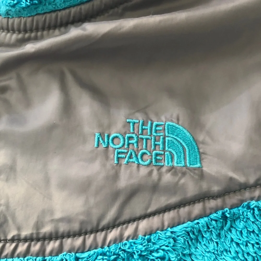The north face oso hoodie blue fleece jacket girls medium 10 12